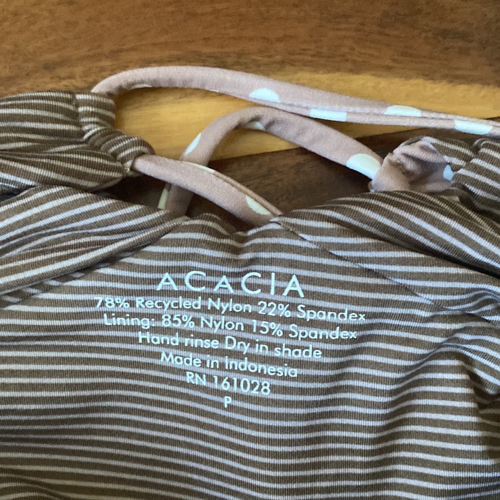 Acacia Swimwear Shiloh Kokomo Dot full piece P RARE! - Picture 5 of 5